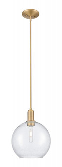 Athens - 1 Light - 10 inch - Brushed Brass - Stem hung - Mini Pendant (3442|716-1S-BB-G124-10)