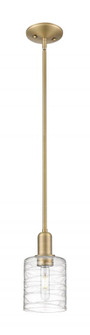 Cobbleskill - 1 Light - 5 inch - Brushed Brass - Stem hung - Mini Pendant (3442|716-1S-BB-G1113)
