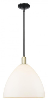 Bristol - 1 Light - 16 inch - Black Antique Brass - Stem hung - Mini Pendant (3442|716-1S-BAB-GBD-161)