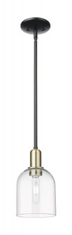 Bella - 1 Light - 6 inch - Black Antique Brass - Stem hung - Mini Pendant (3442|716-1S-BAB-G558-6CL)