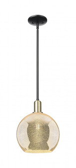 Athens - 1 Light - 10 inch - Black Antique Brass - Stem hung - Mini Pendant (3442|716-1S-BAB-G128-10)