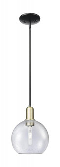 Athens - 1 Light - 8 inch - Black Antique Brass - Stem hung - Mini Pendant (3442|716-1S-BAB-G124-8)