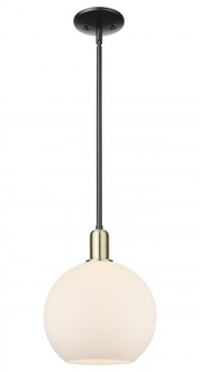 Athens - 1 Light - 10 inch - Black Antique Brass - Stem hung - Mini Pendant (3442|716-1S-BAB-G121-10)
