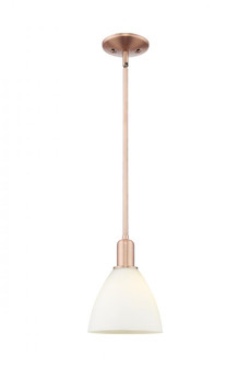 Bristol - 1 Light - 8 inch - Antique Copper - Stem hung - Mini Pendant (3442|716-1S-AC-GBD-751)