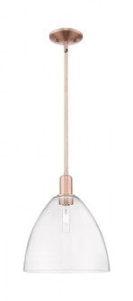 Bristol - 1 Light - 12 inch - Antique Copper - Stem hung - Mini Pendant (3442|716-1S-AC-GBD-122)