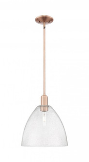 Bristol - 1 Light - 12 inch - Antique Copper - Stem hung - Mini Pendant (3442|716-1S-AC-GBD-124)