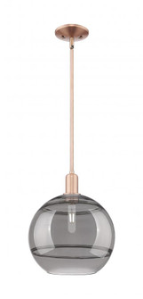 Rochester - 1 Light - 12 inch - Antique Copper - Stem hung - Mini Pendant (3442|716-1S-AC-G556-12SM)