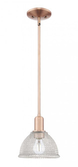 Arietta - 1 Light - 8 inch - Antique Copper - Stem hung - Mini Pendant (3442|716-1S-AC-G422)