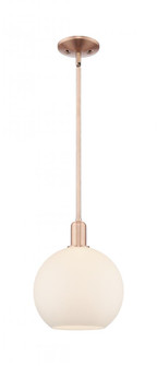 Athens - 1 Light - 10 inch - Antique Copper - Stem hung - Mini Pendant (3442|716-1S-AC-G121-10)