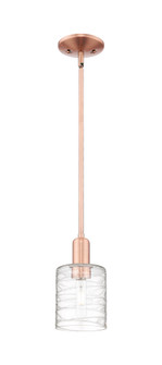 Cobbleskill - 1 Light - 5 inch - Antique Copper - Stem hung - Mini Pendant (3442|716-1S-AC-G1113)