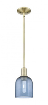 Bella - 1 Light - 6 inch - Antique Brass - Stem hung - Mini Pendant (3442|716-1S-AB-G558-6BL)