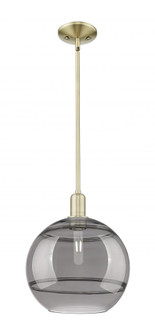 Rochester - 1 Light - 12 inch - Antique Brass - Stem hung - Mini Pendant (3442|716-1S-AB-G556-12SM)