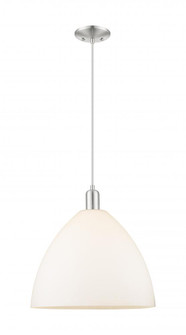 Bristol - 1 Light - 16 inch - Brushed Satin Nickel - Cord hung - Mini Pendant (3442|716-1P-SN-GBD-161)