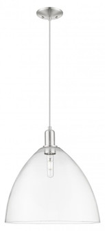 Bristol - 1 Light - 16 inch - Brushed Satin Nickel - Cord hung - Mini Pendant (3442|716-1P-SN-GBD-162)