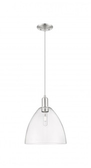 Bristol - 1 Light - 12 inch - Brushed Satin Nickel - Cord hung - Mini Pendant (3442|716-1P-SN-GBD-122)