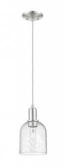Bella - 1 Light - 6 inch - Brushed Satin Nickel - Cord hung - Mini Pendant (3442|716-1P-SN-G558-6SDY)