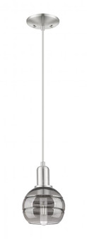Rochester - 1 Light - 6 inch - Brushed Satin Nickel - Cord hung - Mini Pendant (3442|716-1P-SN-G556-6SM)