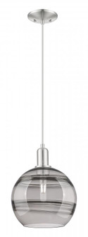 Rochester - 1 Light - 10 inch - Brushed Satin Nickel - Cord hung - Mini Pendant (3442|716-1P-SN-G556-10SM)
