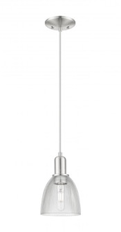 Castile - 1 Light - 6 inch - Brushed Satin Nickel - Cord hung - Mini Pendant (3442|716-1P-SN-G382)