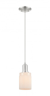 Hadley - 1 Light - 5 inch - Brushed Satin Nickel - Cord hung - Mini Pendant (3442|716-1P-SN-G341)