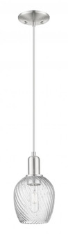 Salina - 1 Light - 6 inch - Brushed Satin Nickel - Cord hung - Mini Pendant (3442|716-1P-SN-G292)