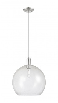 Athens - 1 Light - 14 inch - Brushed Satin Nickel - Cord hung - Mini Pendant (3442|716-1P-SN-G124-14)
