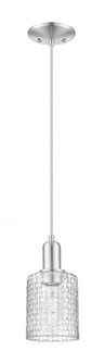 Cobbleskill - 1 Light - 5 inch - Brushed Satin Nickel - Cord hung - Mini Pendant (3442|716-1P-SN-G112C-5CL)
