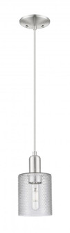 Cobbleskill - 1 Light - 5 inch - Brushed Satin Nickel - Cord hung - Mini Pendant (3442|716-1P-SN-G112)