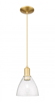 Bristol - 1 Light - 8 inch - Satin Gold - Cord hung - Mini Pendant (3442|716-1P-SG-GBD-754)