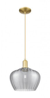 Fenton - 1 Light - 11 inch - Satin Gold - Cord hung - Mini Pendant (3442|716-1P-SG-G93-L)
