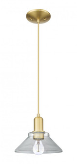 Orwell - 1 Light - 8 inch - Satin Gold - Cord hung - Mini Pendant (3442|716-1P-SG-G132)