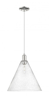 Berkshire Glass - 1 Light - 16 inch - Polished Nickel - Cord hung - Mini Pendant (3442|716-1P-PN-GBC-164)