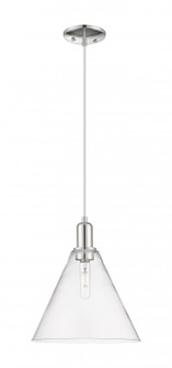 Berkshire Glass - 1 Light - 12 inch - Polished Nickel - Cord hung - Mini Pendant (3442|716-1P-PN-GBC-122)