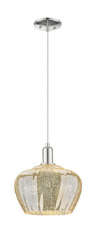 Fenton - 1 Light - 11 inch - Polished Nickel - Cord hung - Mini Pendant (3442|716-1P-PN-G96-L)