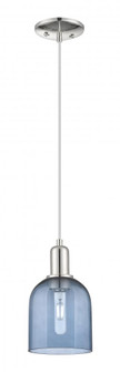 Bella - 1 Light - 6 inch - Polished Nickel - Cord hung - Mini Pendant (3442|716-1P-PN-G558-6BL)