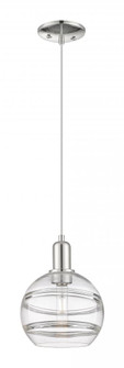 Rochester - 1 Light - 8 inch - Polished Nickel - Cord hung - Mini Pendant (3442|716-1P-PN-G556-8CL)