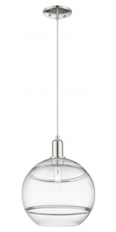 Rochester - 1 Light - 12 inch - Polished Nickel - Cord hung - Mini Pendant (3442|716-1P-PN-G556-12CL)