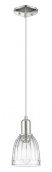 Brookfield - 1 Light - 6 inch - Polished Nickel - Cord hung - Mini Pendant (3442|716-1P-PN-G442)