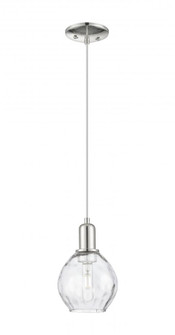 Waverly - 1 Light - 6 inch - Polished Nickel - Cord hung - Mini Pendant (3442|716-1P-PN-G362)