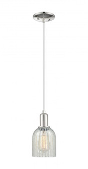 Caledonia - 1 Light - 5 inch - Polished Nickel - Cord hung - Mini Pendant (3442|716-1P-PN-G2511)