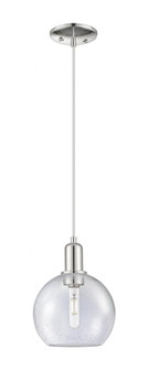 Athens - 1 Light - 8 inch - Polished Nickel - Cord hung - Mini Pendant (3442|716-1P-PN-G124-8)