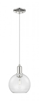 Athens - 1 Light - 8 inch - Polished Nickel - Cord hung - Mini Pendant (3442|716-1P-PN-G122-8)