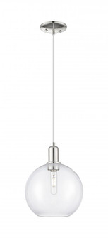 Athens - 1 Light - 10 inch - Polished Nickel - Cord hung - Mini Pendant (3442|716-1P-PN-G122-10)