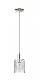 Cobbleskill - 1 Light - 5 inch - Polished Nickel - Cord hung - Mini Pendant (3442|716-1P-PN-G112C-5CL)