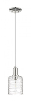 Cobbleskill - 1 Light - 5 inch - Polished Nickel - Cord hung - Mini Pendant (3442|716-1P-PN-G1113)