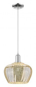 Fenton - 1 Light - 11 inch - Polished Chrome - Cord hung - Mini Pendant (3442|716-1P-PC-G96-L)