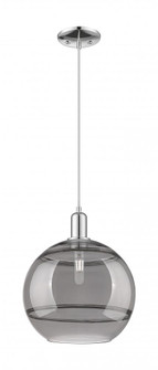Rochester - 1 Light - 12 inch - Polished Chrome - Cord hung - Mini Pendant (3442|716-1P-PC-G556-12SM)