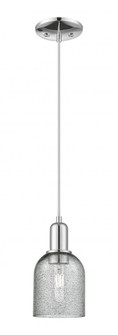 Caledonia - 1 Light - 5 inch - Polished Chrome - Cord hung - Mini Pendant (3442|716-1P-PC-G257)