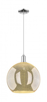 Athens - 1 Light - 14 inch - Polished Chrome - Cord hung - Mini Pendant (3442|716-1P-PC-G128-14)