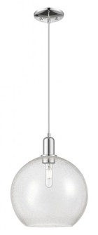 Athens - 1 Light - 12 inch - Polished Chrome - Cord hung - Mini Pendant (3442|716-1P-PC-G124-12)